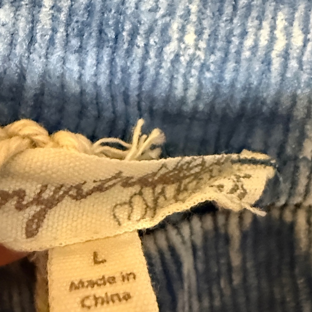 Stylish fade wash Blue Women's Cord Pants Jeans​ - Picture 2 of 8